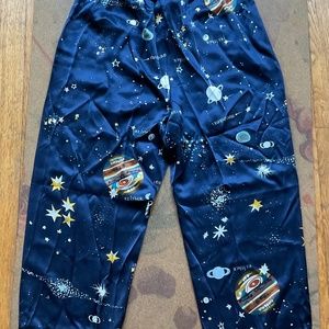 🌈 NWT! SILKSILKY Pure Silk Galaxy Pattern Pajama Bottoms - Men's Small 19Momme